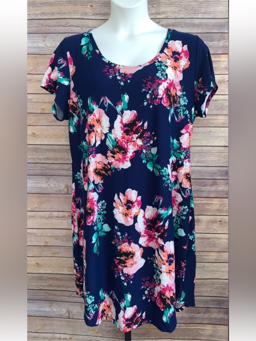 Derek Heart Floral Dress - Size 3X